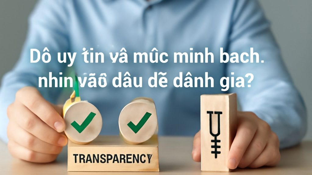 1) Độ uy tín và mức minh bạch: nhìn vào đâu để đánh giá? Minh họa: 1) Độ uy tín và mức minh bạch: nhìn vào đâu để đánh giá?
