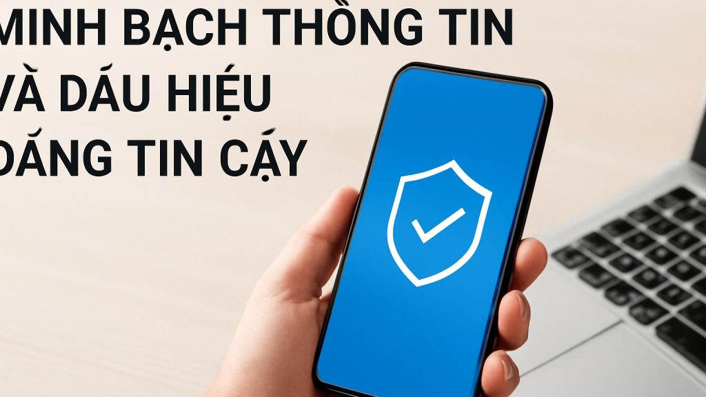 Minh họa: Minh bạch thông tin và dấu hiệu đáng tin cậy