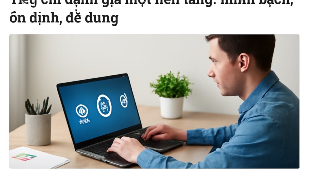 Minh họa: Tiêu chí đánh giá một nền tảng: minh bạch, ổn định, dễ dùng